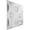 Ekena Millwork York EnduraWall Decorative 3D Wall Panel, White, 19 5/8"W x 19 5/8"H WP20X20YOWH - alternate 4